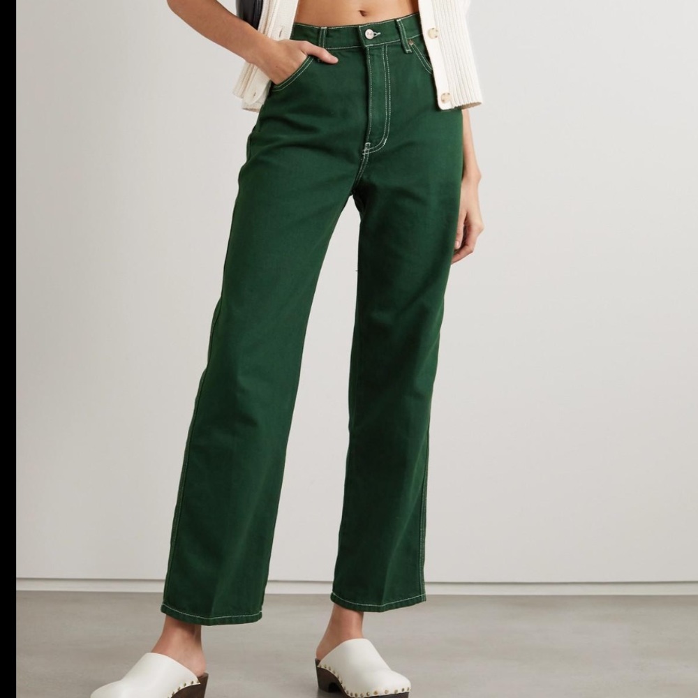 Reformation cowboy jeans - green